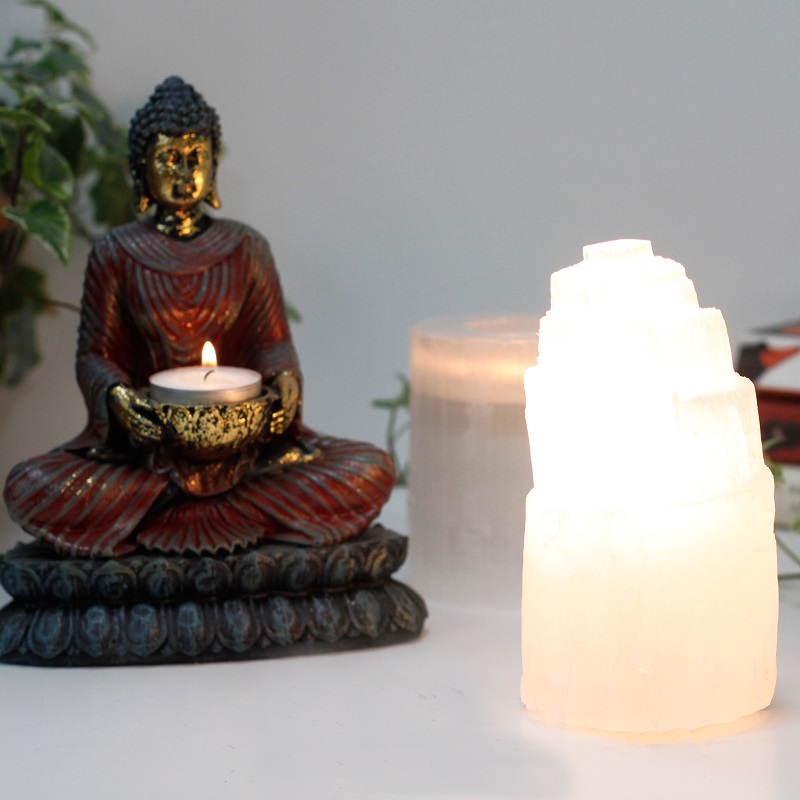 Selenitová Lampa 15 cm