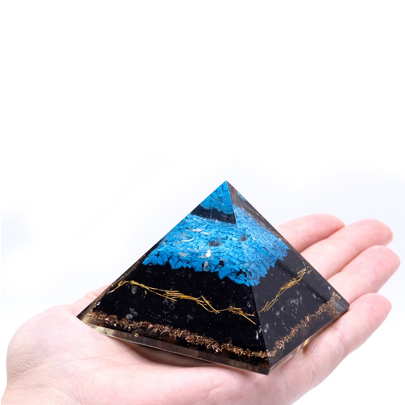 Orgonitová pyramída Tyrkys a Turmalín