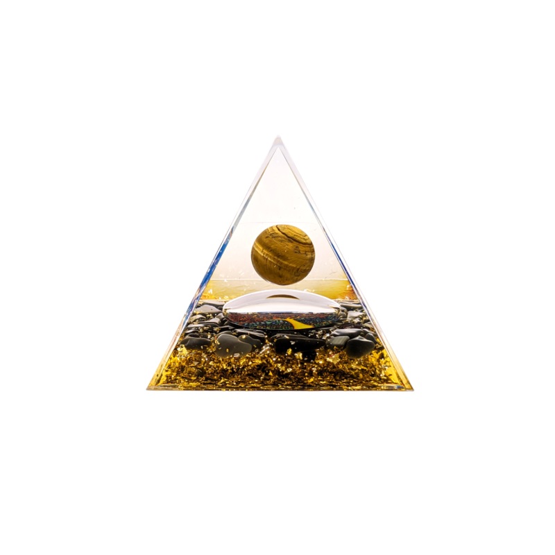 Orgonit Pyramída Tigrie oko a Obsidián Strom života