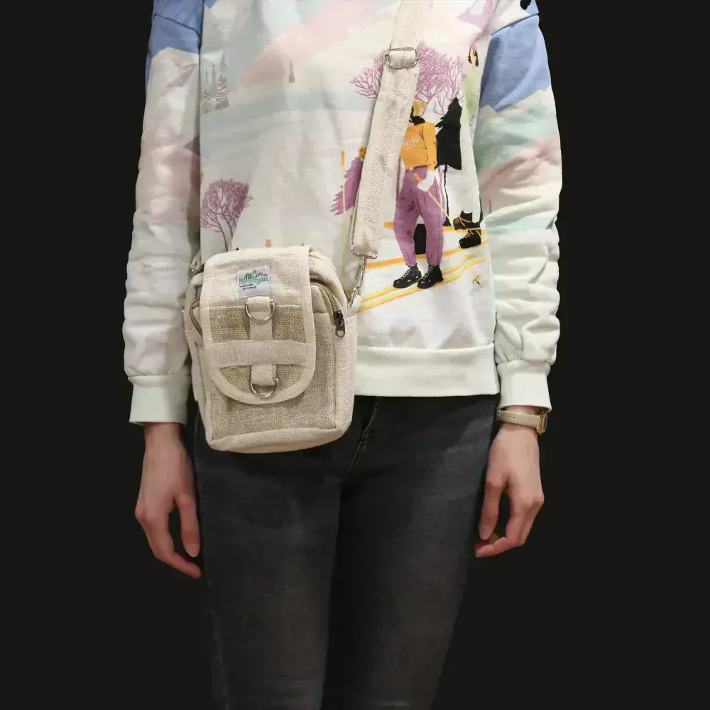 Konopná crossbody taška Himalayan - Travel