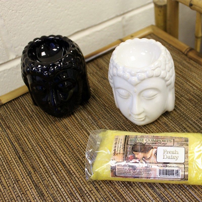 Aromalampa Biely Buddha