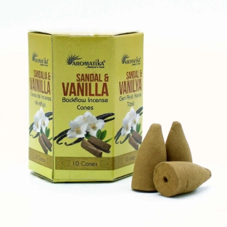 Vonné kužele Aromatika Tečúci dym Santalové drevo a Vanilka