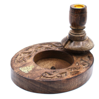 Drevený stojan Buddha Backflow S