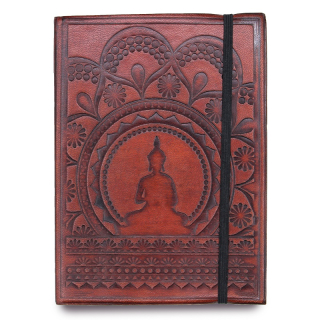 Kožený zápisník Tibetská mandala