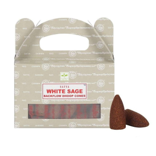 Vonné kužele Satya Tečúci dym Biela Šalvia