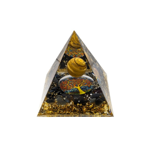 Orgonit Pyramída Tigrie oko a Obsidián Strom života