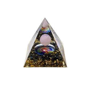 Orgonit Pyramída Ruženín a Obsidián Strom života