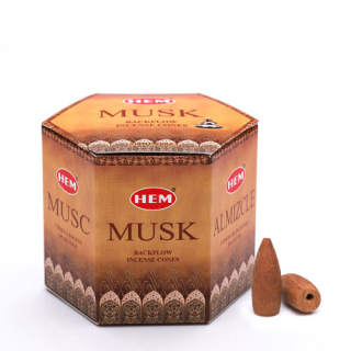 Vonné kužele HEM Tečúci dym Pižmo