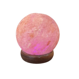 Himalájska soľná lampa s USB Guľa 9 cm