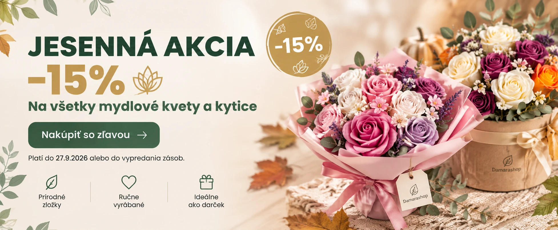 Akcia na Mydlové kvety do -15%